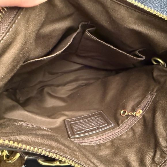 Coach Y2K Brown Patchwork Shoulder Bag 2008 w/dust bag - Picture 5 of 16